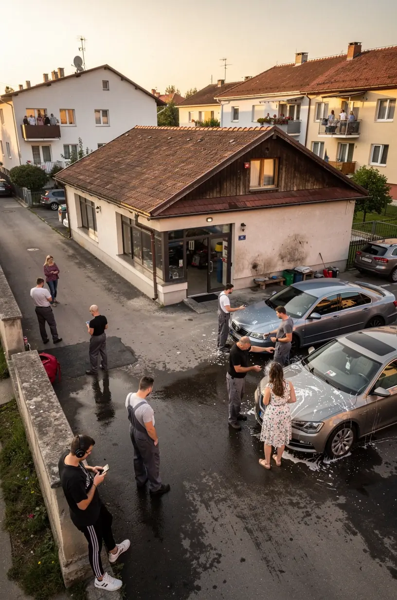 Zákazník konzultuje s odborníkom v autoservise možnosti opravy podľa typu vozidla